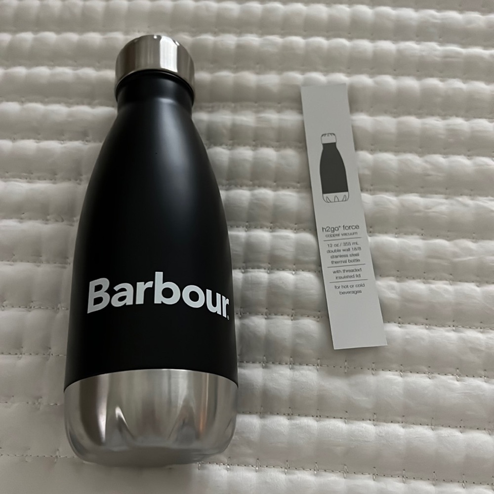 NWOT - Barbour h2go force copper vacuum water bottle